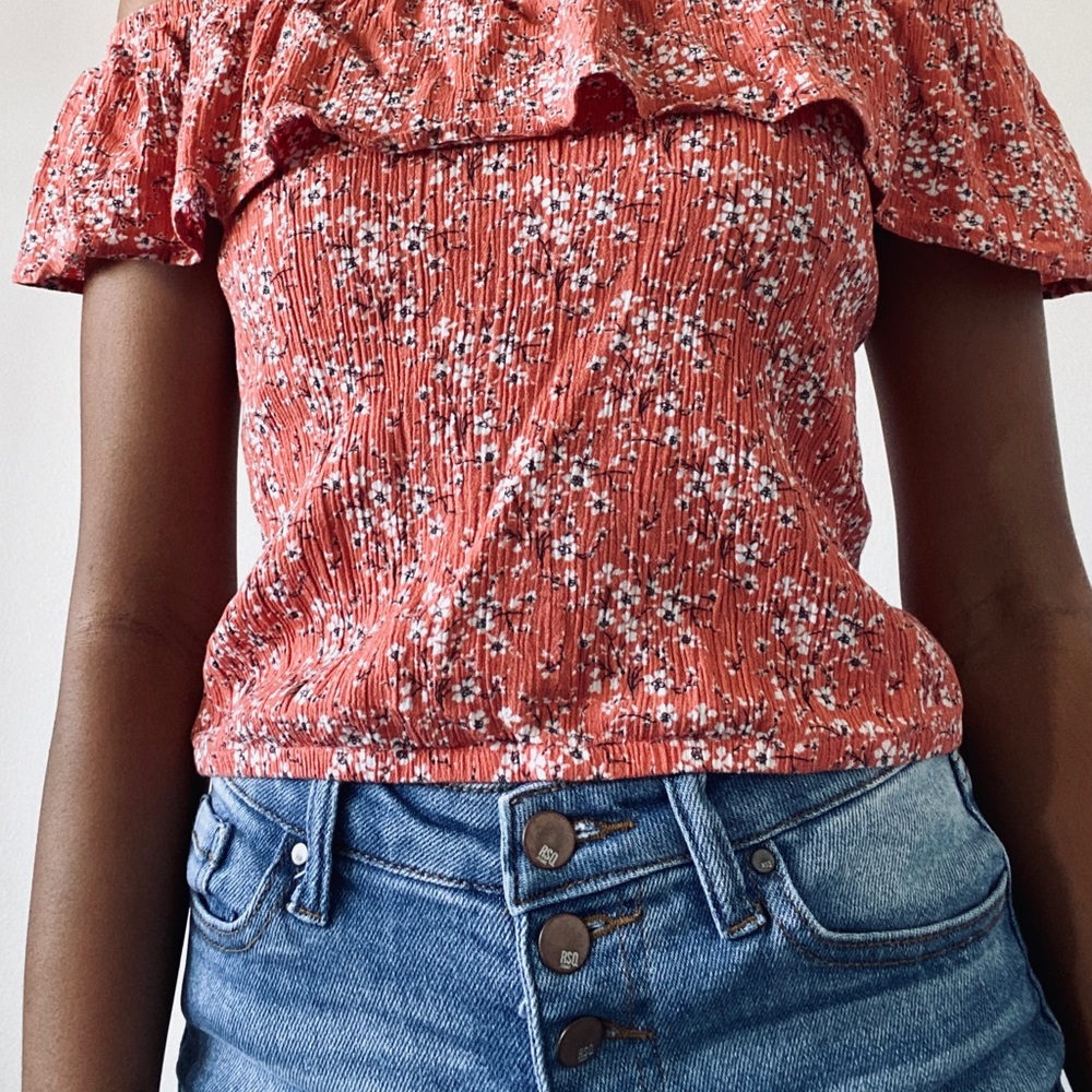 RSQ: Sunset high rise button down shorts